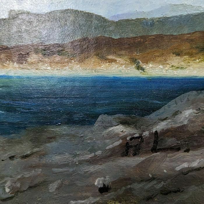 Seaside Landscape With Seagulls French School Philippe Lazare 20th Century photo vinterior