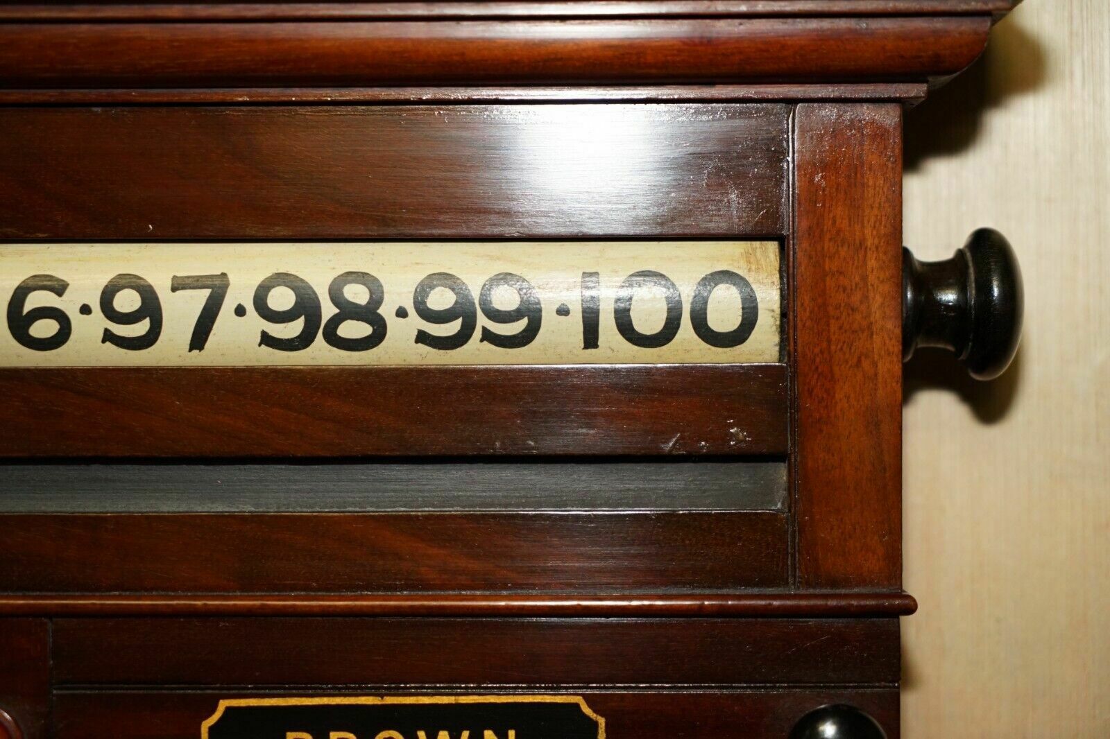 photo buy Fully Restored Antique Victorian Burroughes & Watts London Snooker Scoreboard