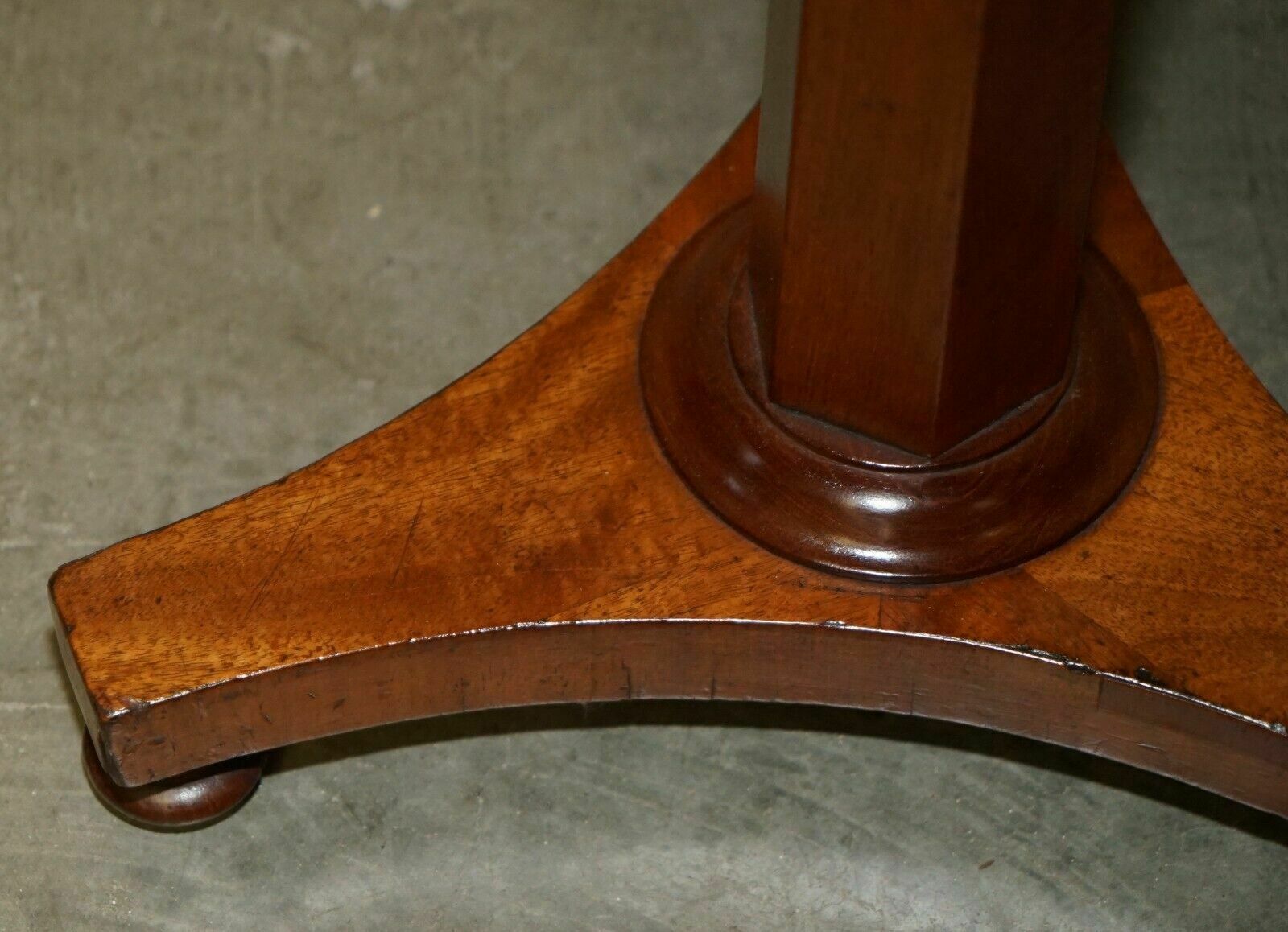photo for sale Antique Restored William IV 1830 Walnut Occasional Side End Wine Lamp Table