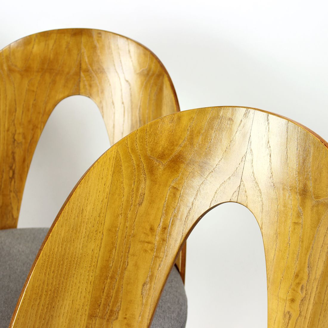 Iconic Tatra Chairs In Oak & Fabric By Antonin Suman, Czechoslovakia 1960s photo furniture
