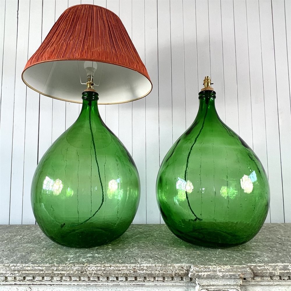 52 Litre Italian Bottle Lamps, Early 20th Century photo 352.0