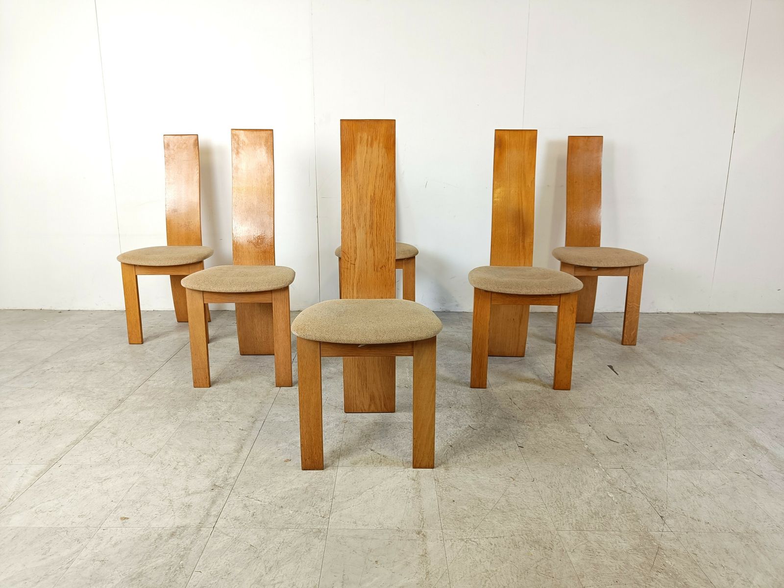 Set Of 6 Dining Chairs By Rob & Dries Van Den Berghe, 1980s photo furniture