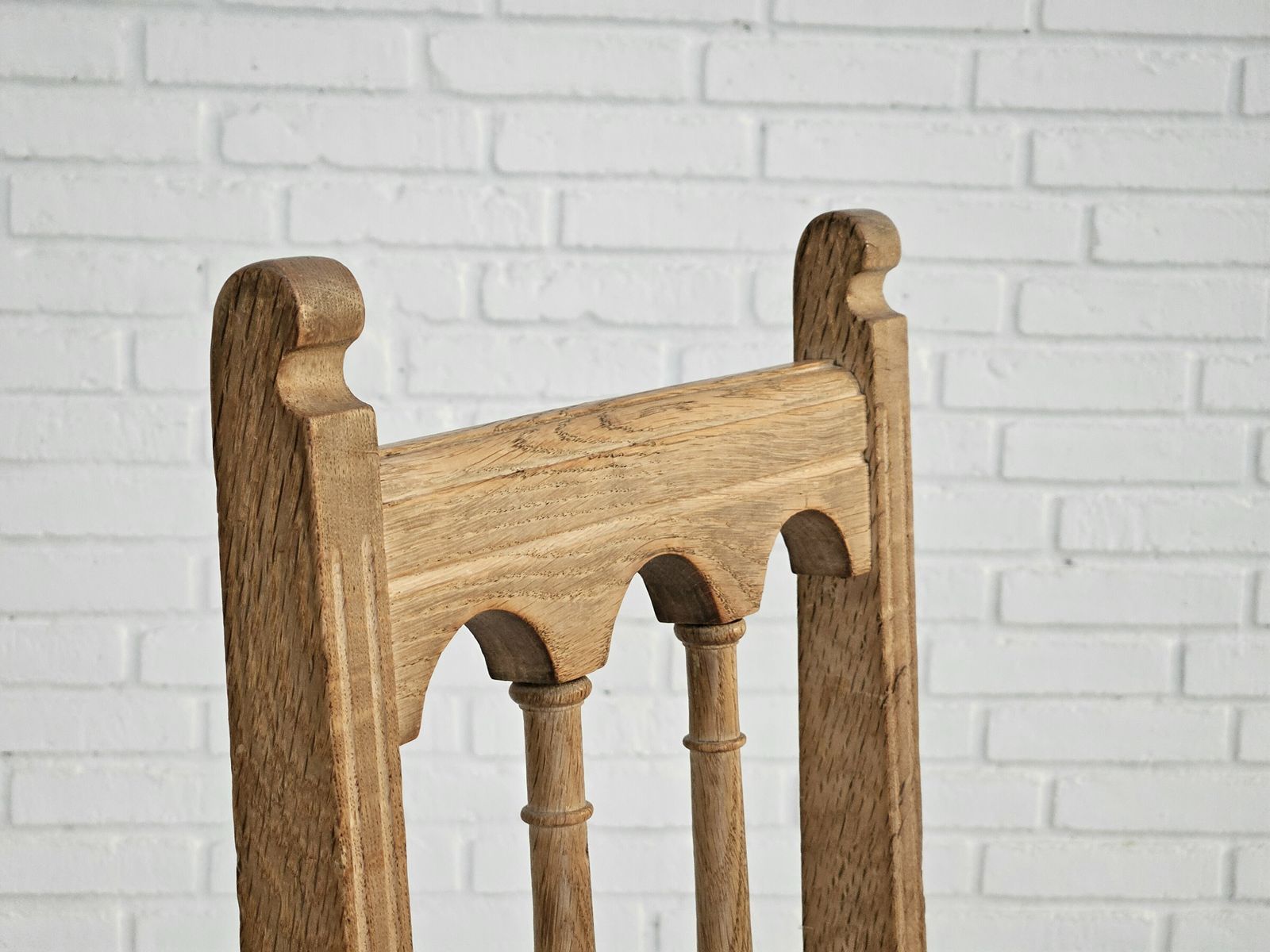Meubels Ca. Jaren 1950 – Set Van 2 Deense Eetkamerstoelen, Goede Staat, Eikenhout. photo