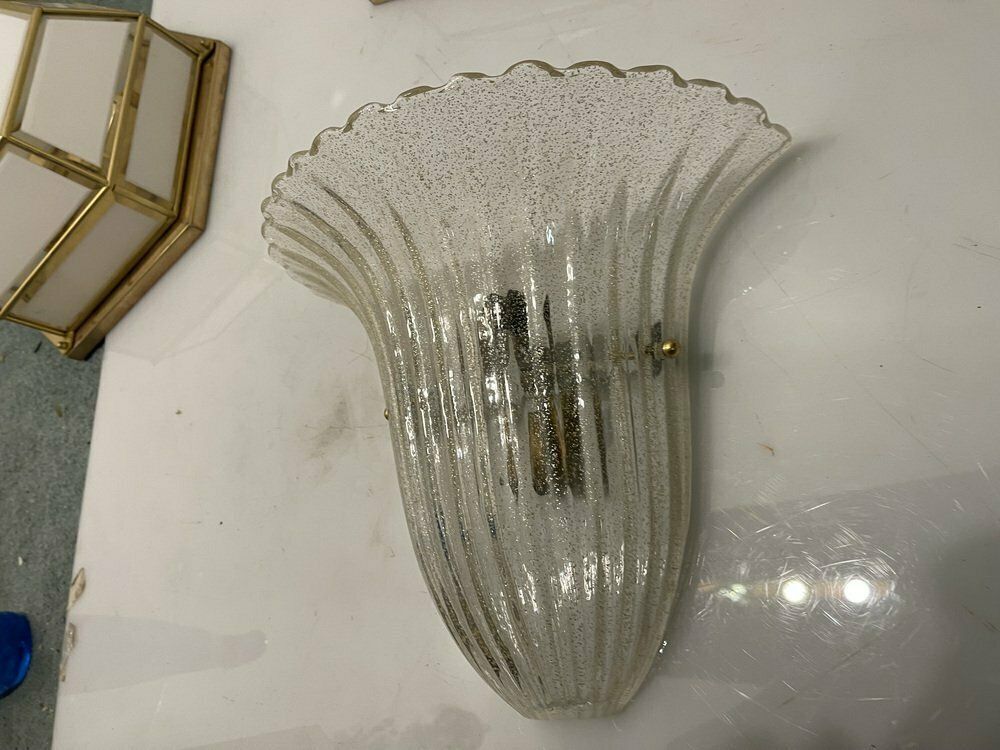 photo furniture Murano Glass Sconces, 1980s, Set Of 2