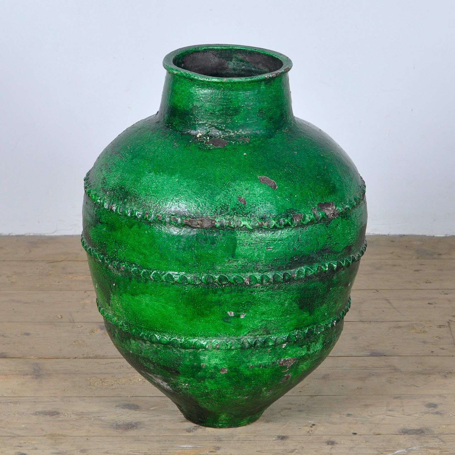 Large Turkish Terracotta Olive Jar Or Garden Urn photo vinterior