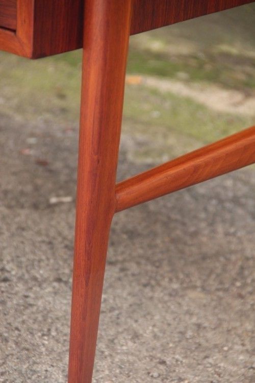 Italian Mi Centruy Modern Desk Mahogany Wood Vittorio Dassi  photo vintage