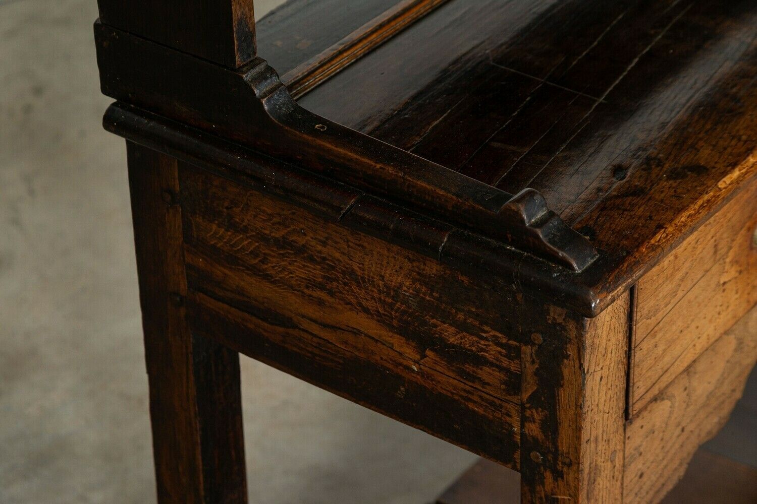 photo for sale English George III Oak Potboard Dresser