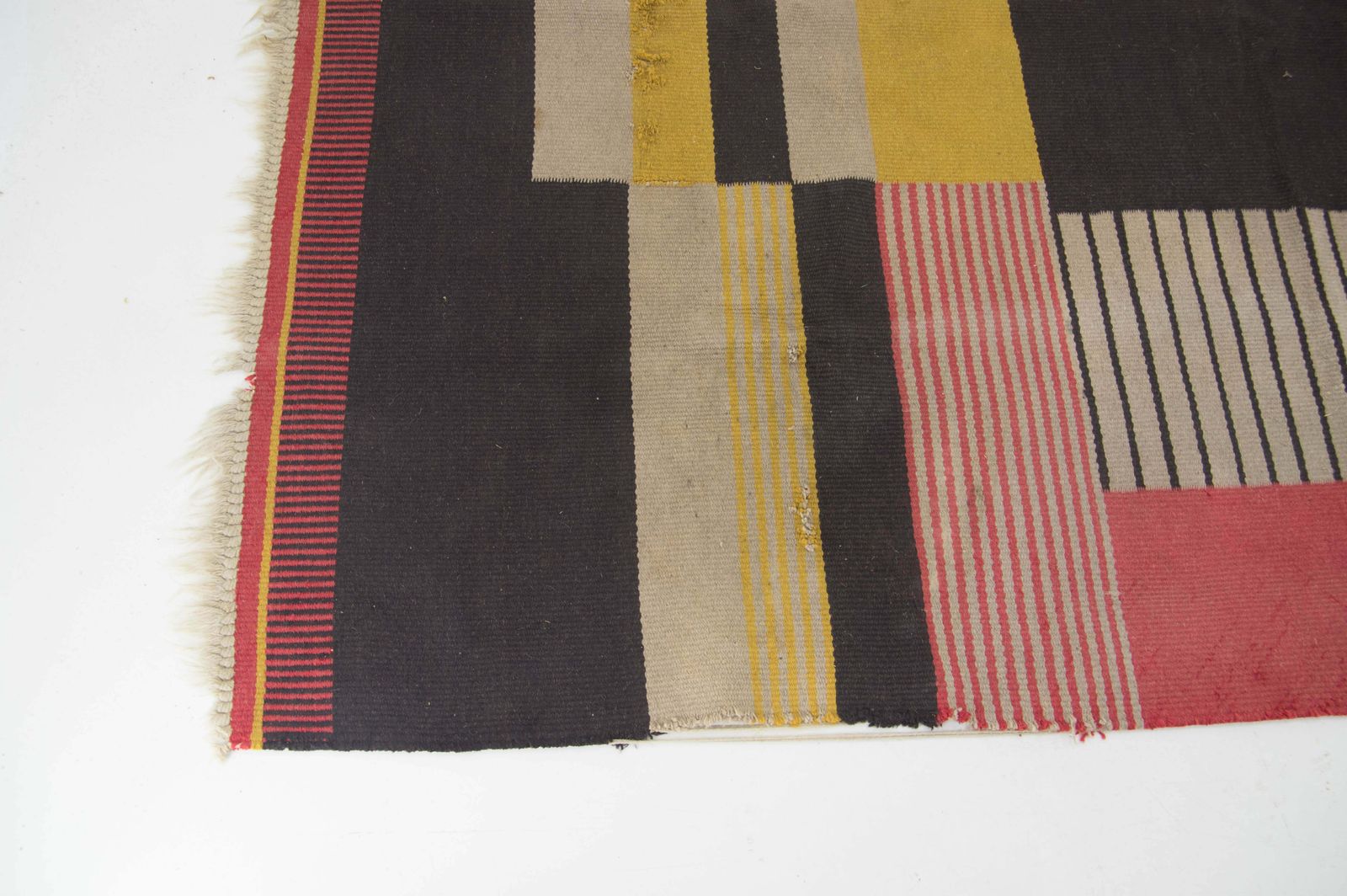 Rare Geometric Carpet By Antonin Kybal, 1948s photo vintage