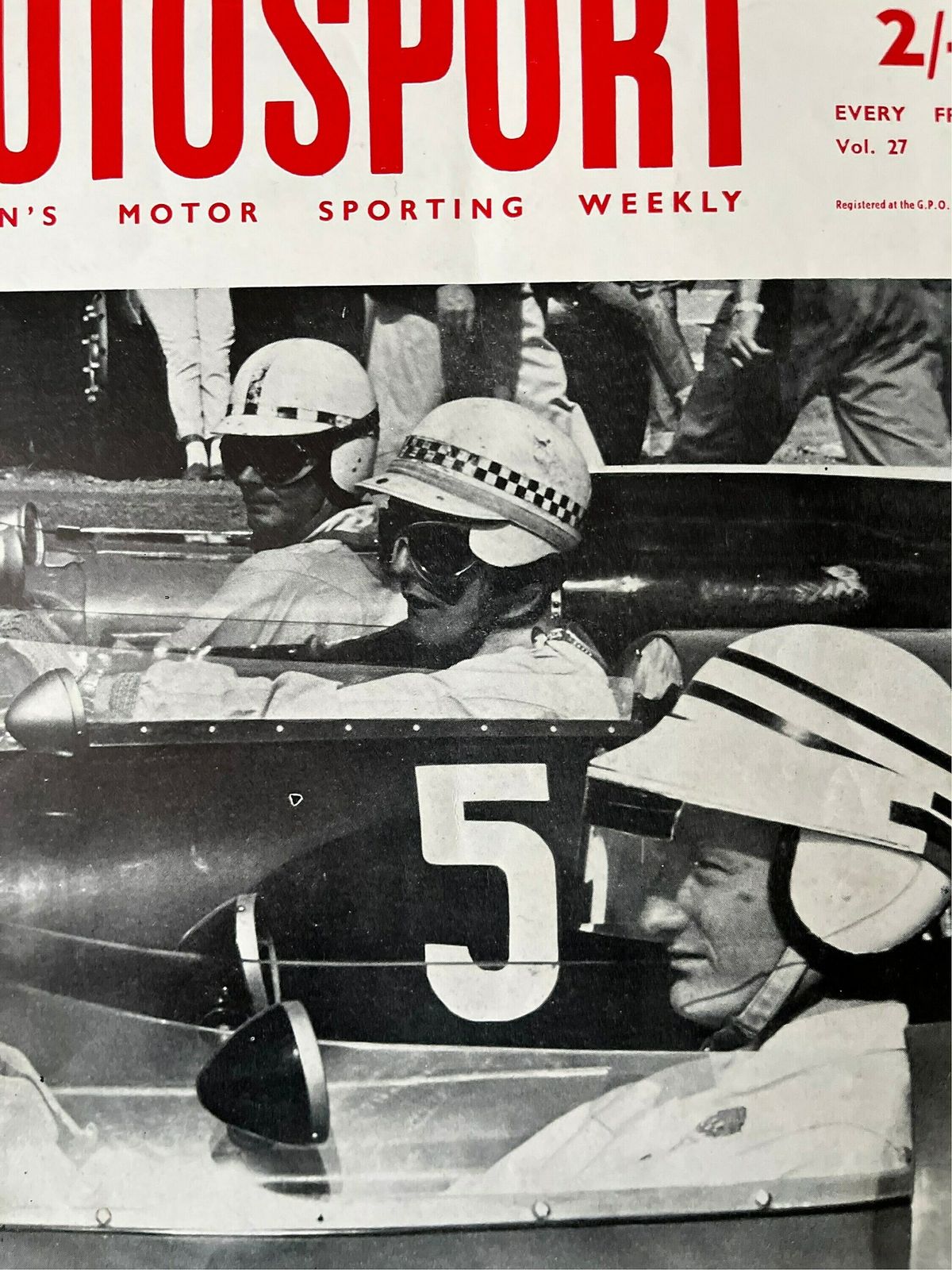1963 Jim Clark Vintage Autosport Swedish Grand Prix Print photo for sale