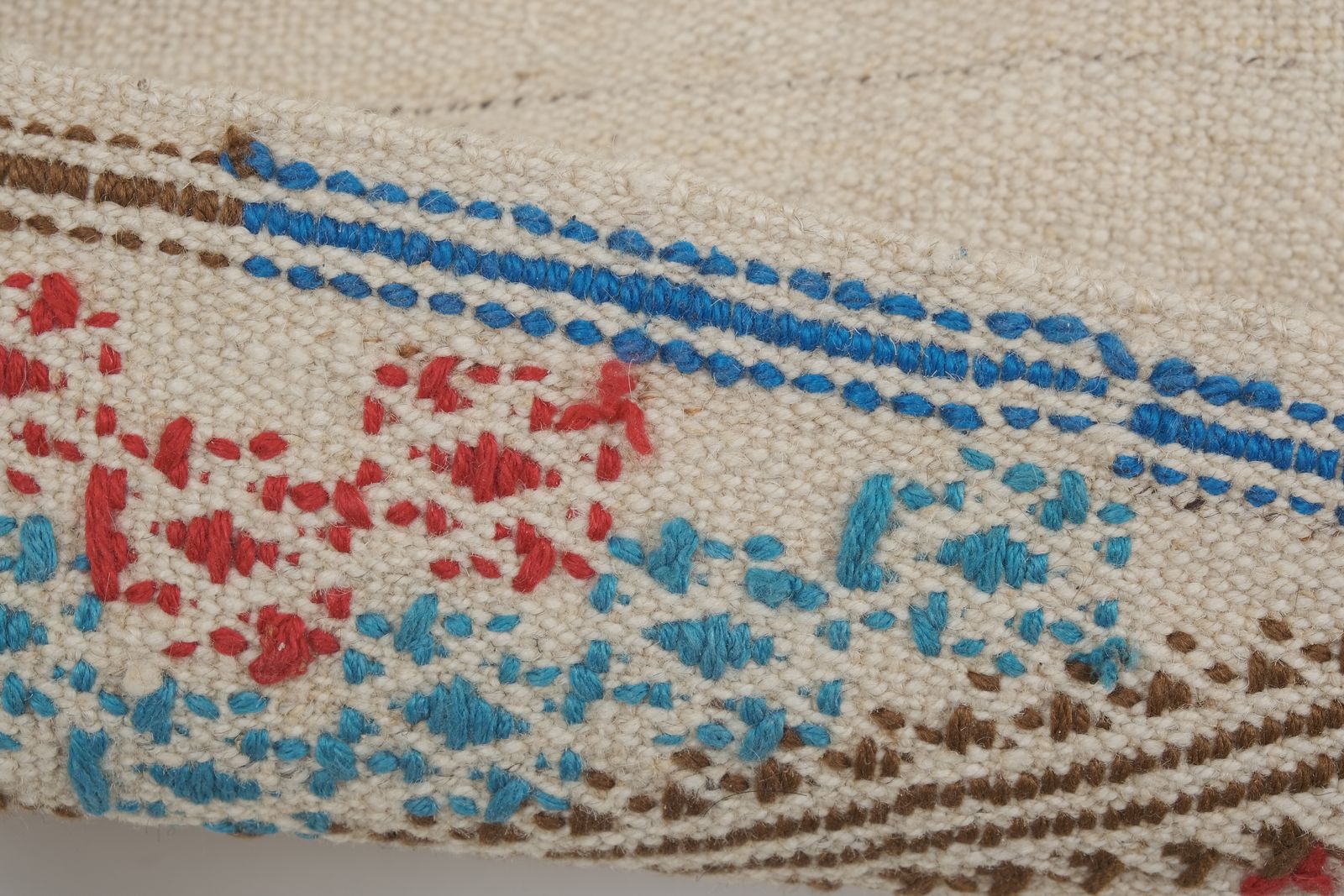 1970s Vintage Turkish Wool Jajim Kilim Runner Rug 2'4" X 16'10" photo vinterior