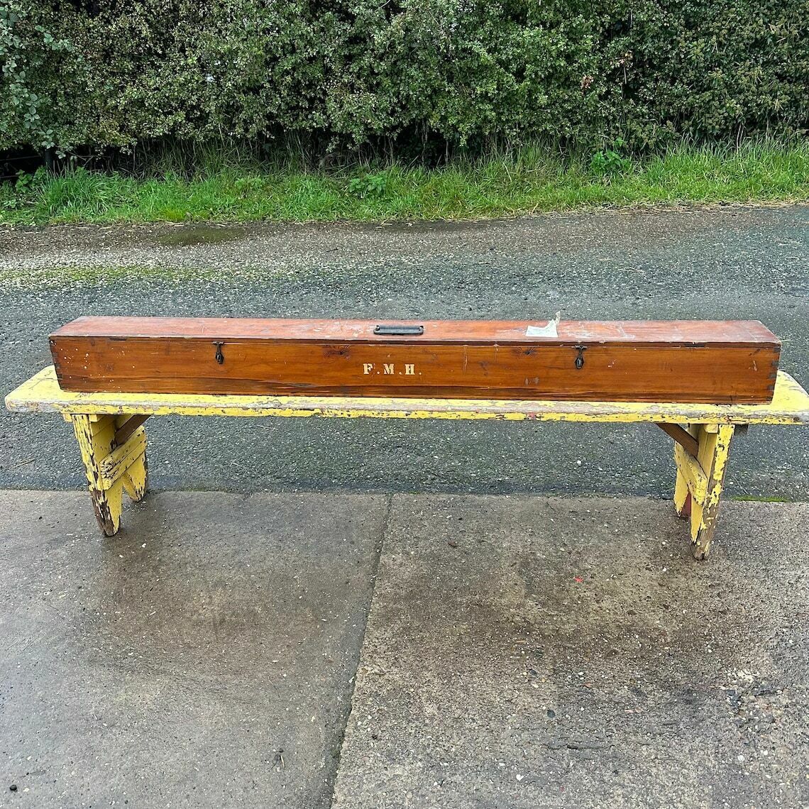 Vintage Pine Salmon Fishing Rod Box