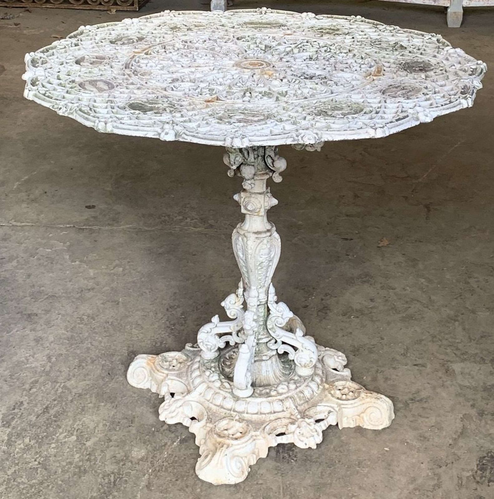 Antique Cast Iron Zodiac Table By Falkirk Iron Works