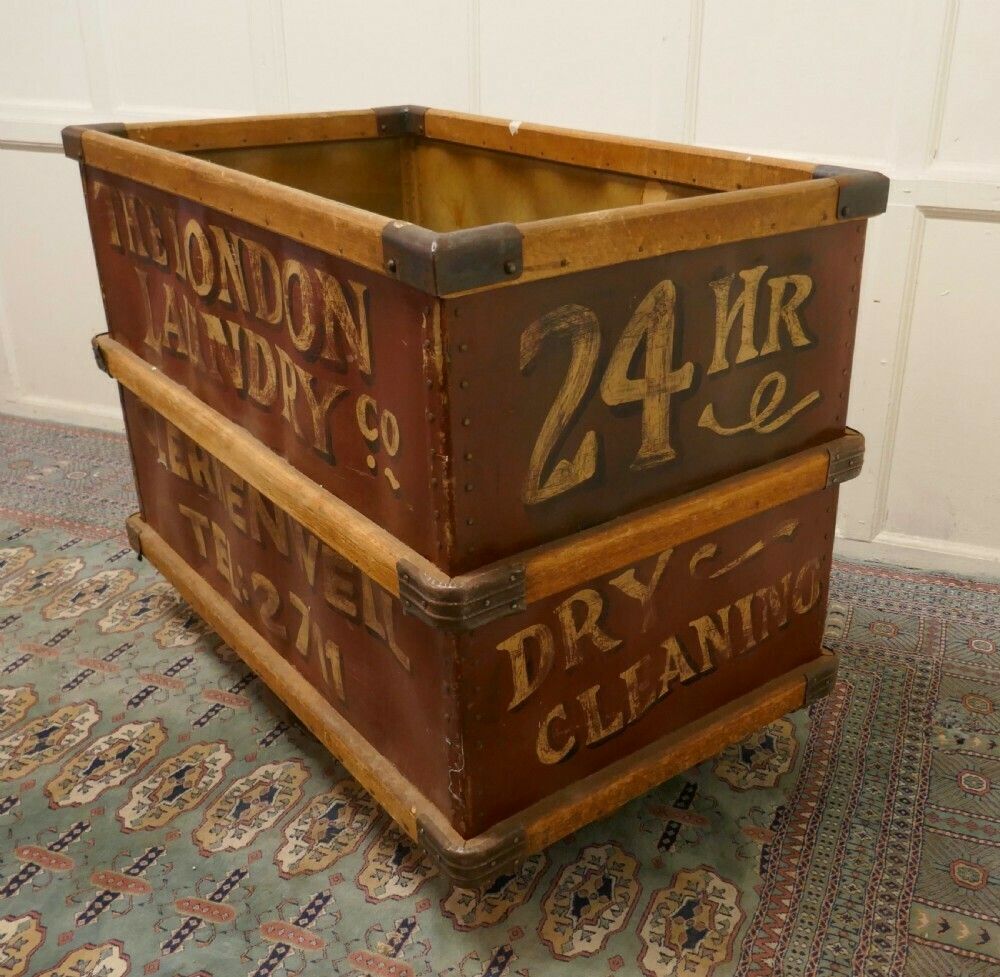 London Laundry Co. Industrial Trolley Cart photo furniture