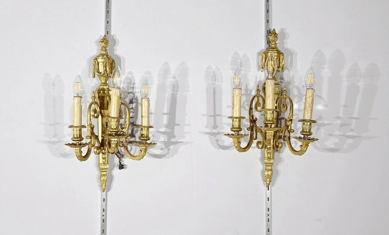 Pair Of Sconces, Louis XVI Style – 1st Part 19th Century