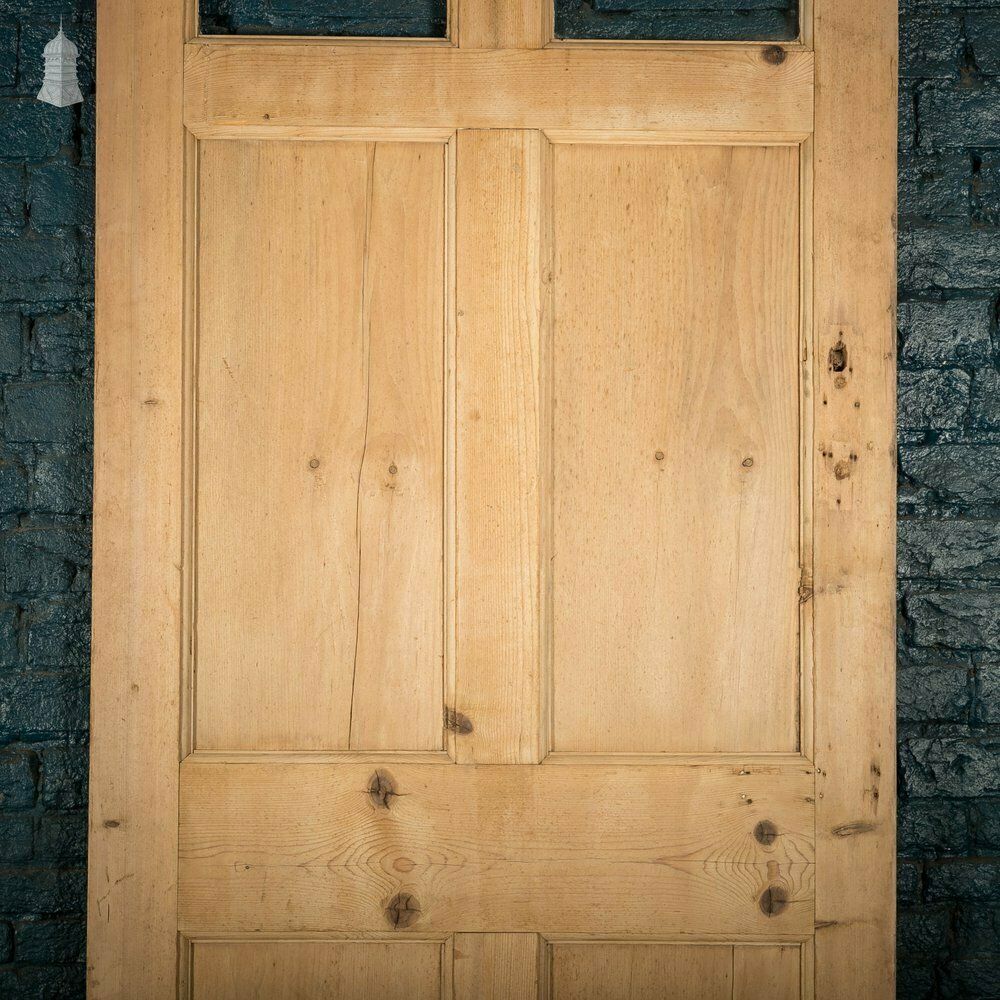 Glazed Panelled Door, Pine 2 Over 4 Panel Door photo for sale