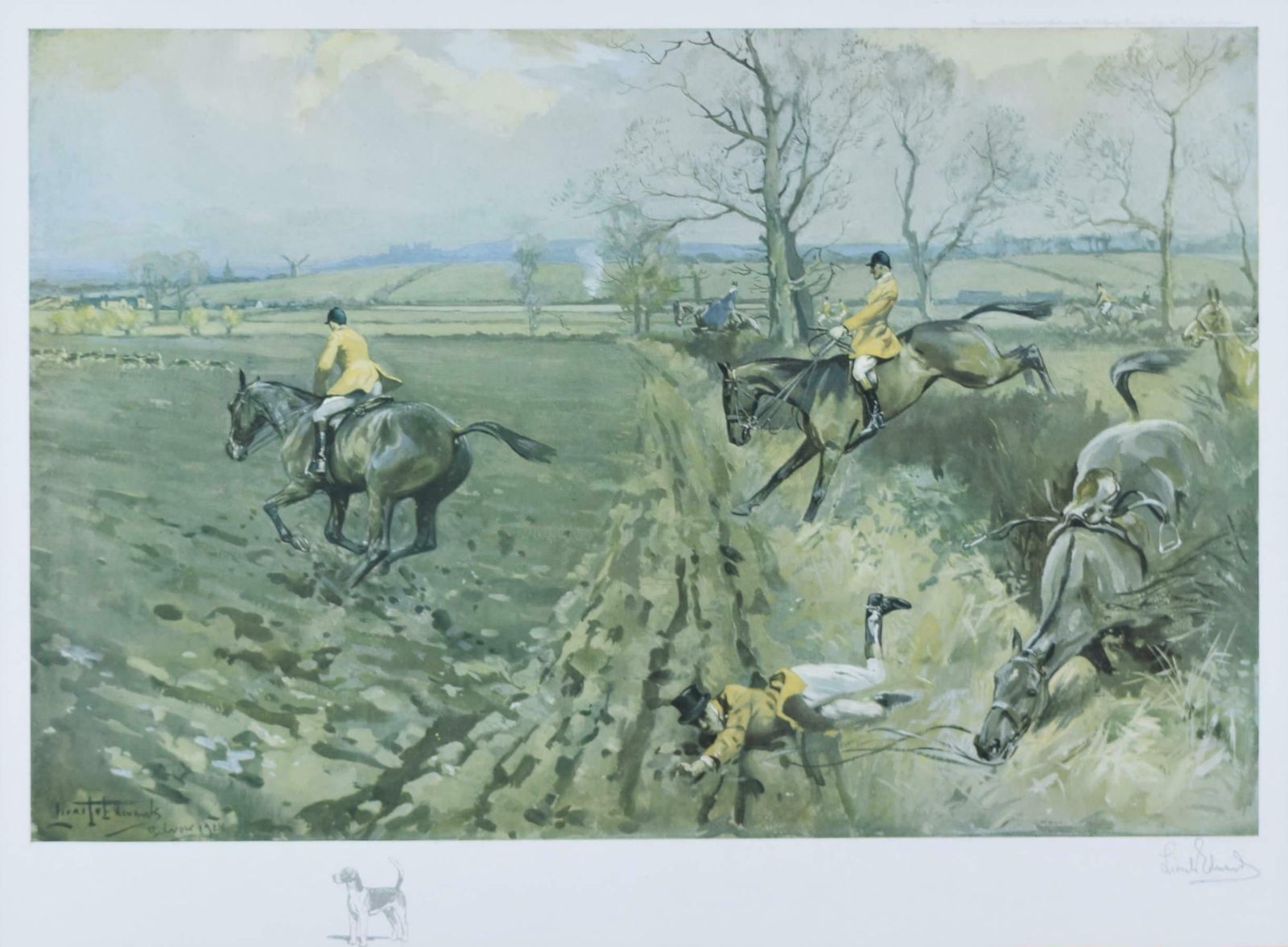 Lionel Edwards The Belvoir Hunt Hunting Print By Lionel Edwards  1928