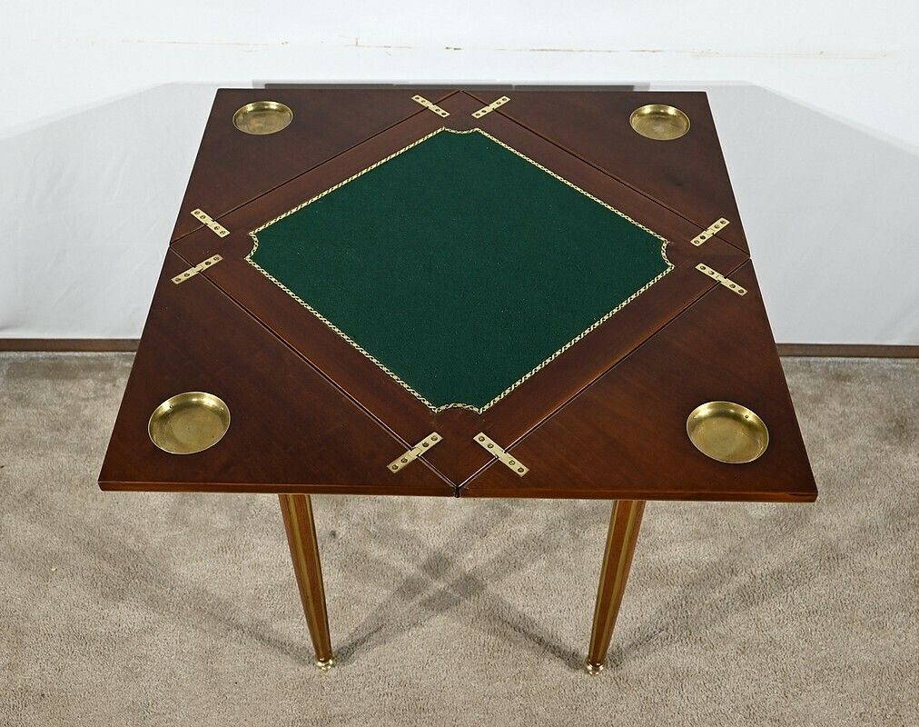 Mahogany Handkerchief Games Table, Louis XVI Style, Napoleon III Period – Mid 19th Century photo for sale