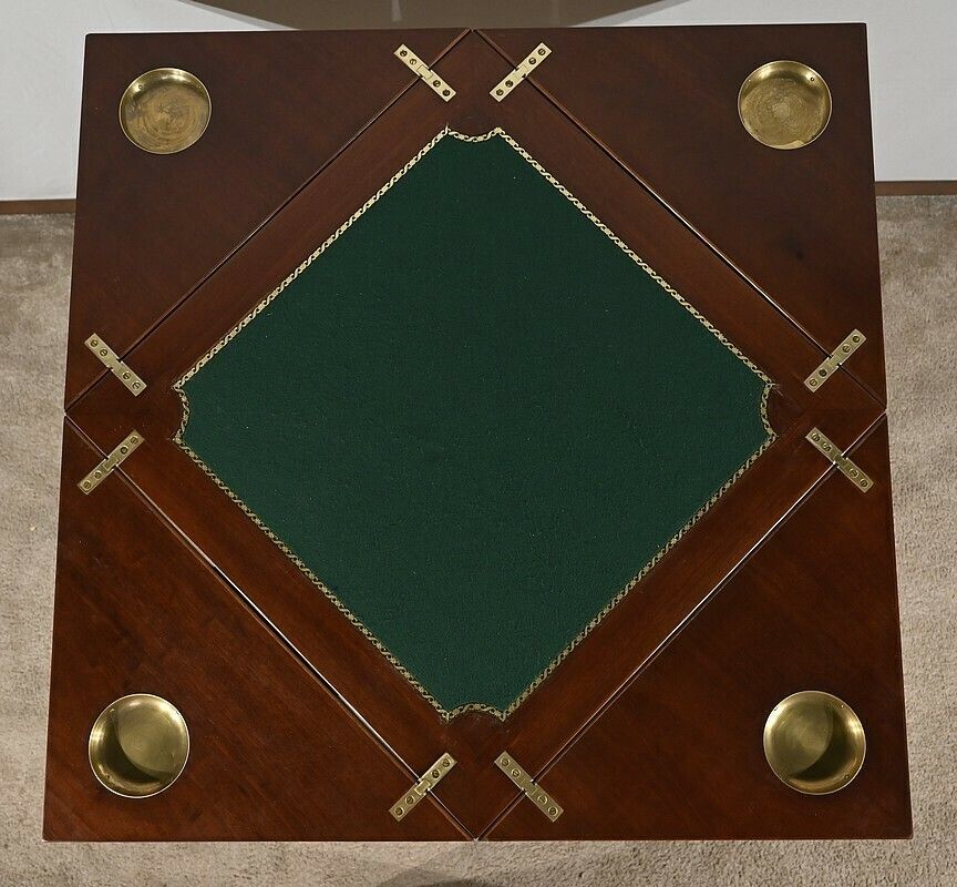 photo furniture Mahogany Handkerchief Games Table, Louis XVI Style, Napoleon III Period – Mid 19th Century