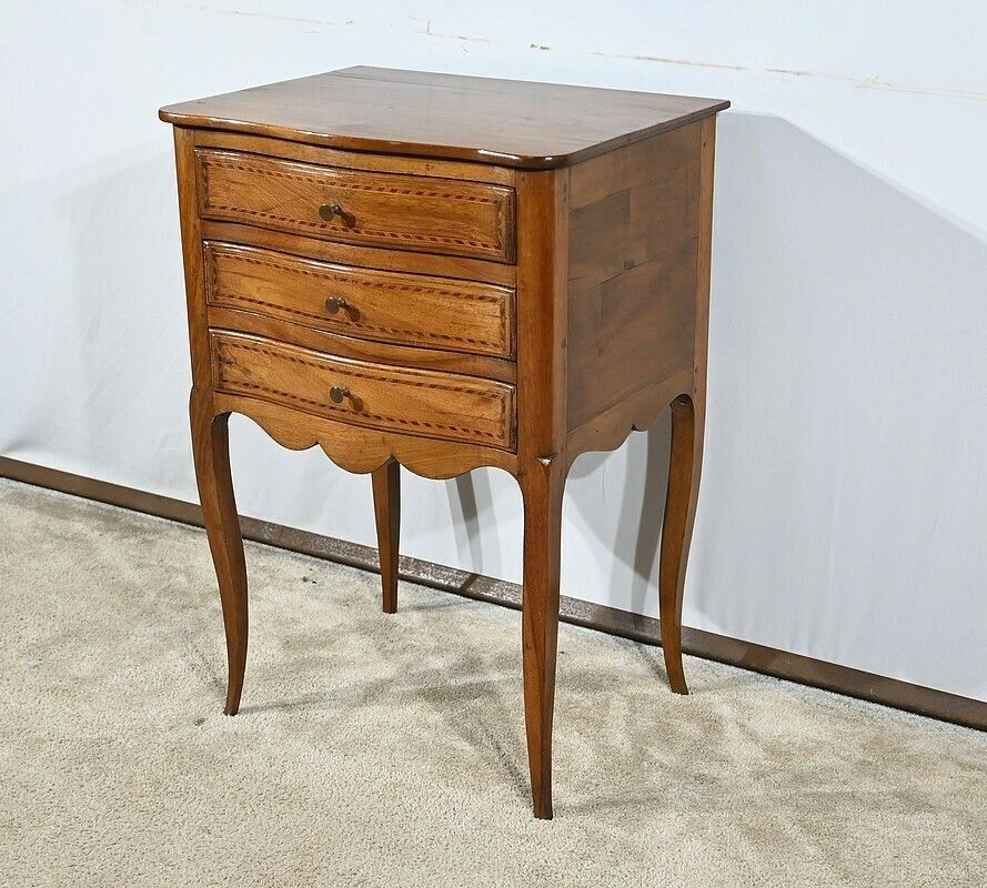 Small Chiffonnière Chest Of Drawers In Walnut, Louis XV Style – Late 19th Century photo for sale