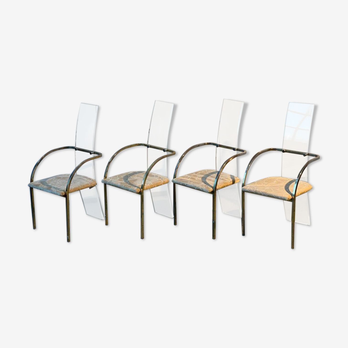 Furniture Set Of 4 Charles Hollis Jones Chairs For Belgo Chrom 1970 photo