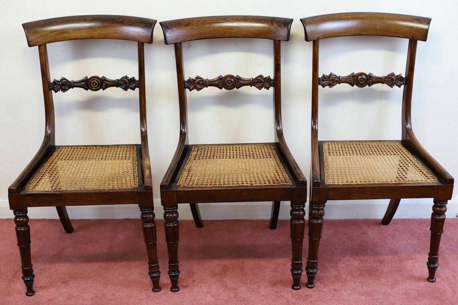 Beautiful Set Of Six William IV Rosewood Dining Chairs photo buy