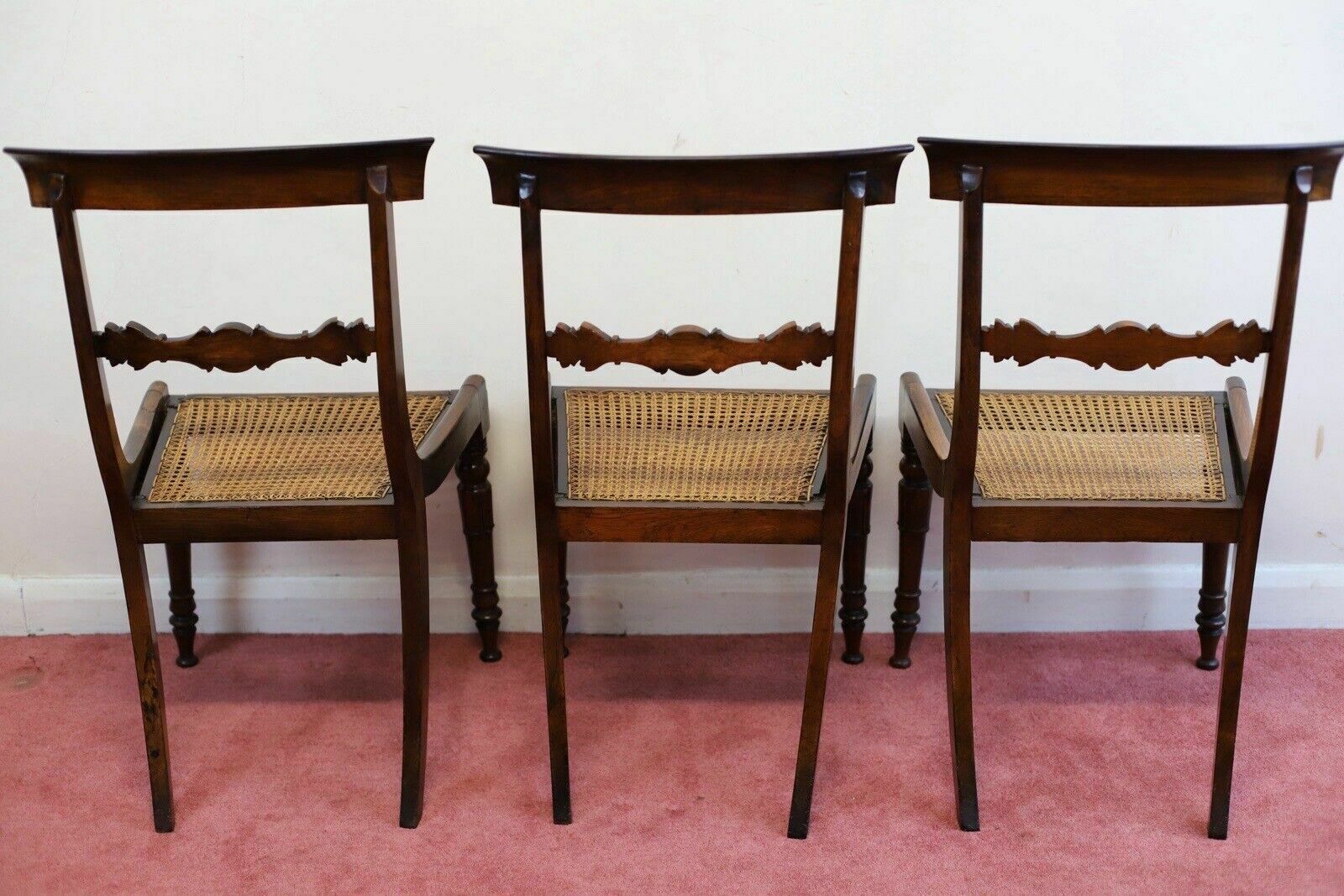 photo for sale Beautiful Set Of Six William IV Rosewood Dining Chairs