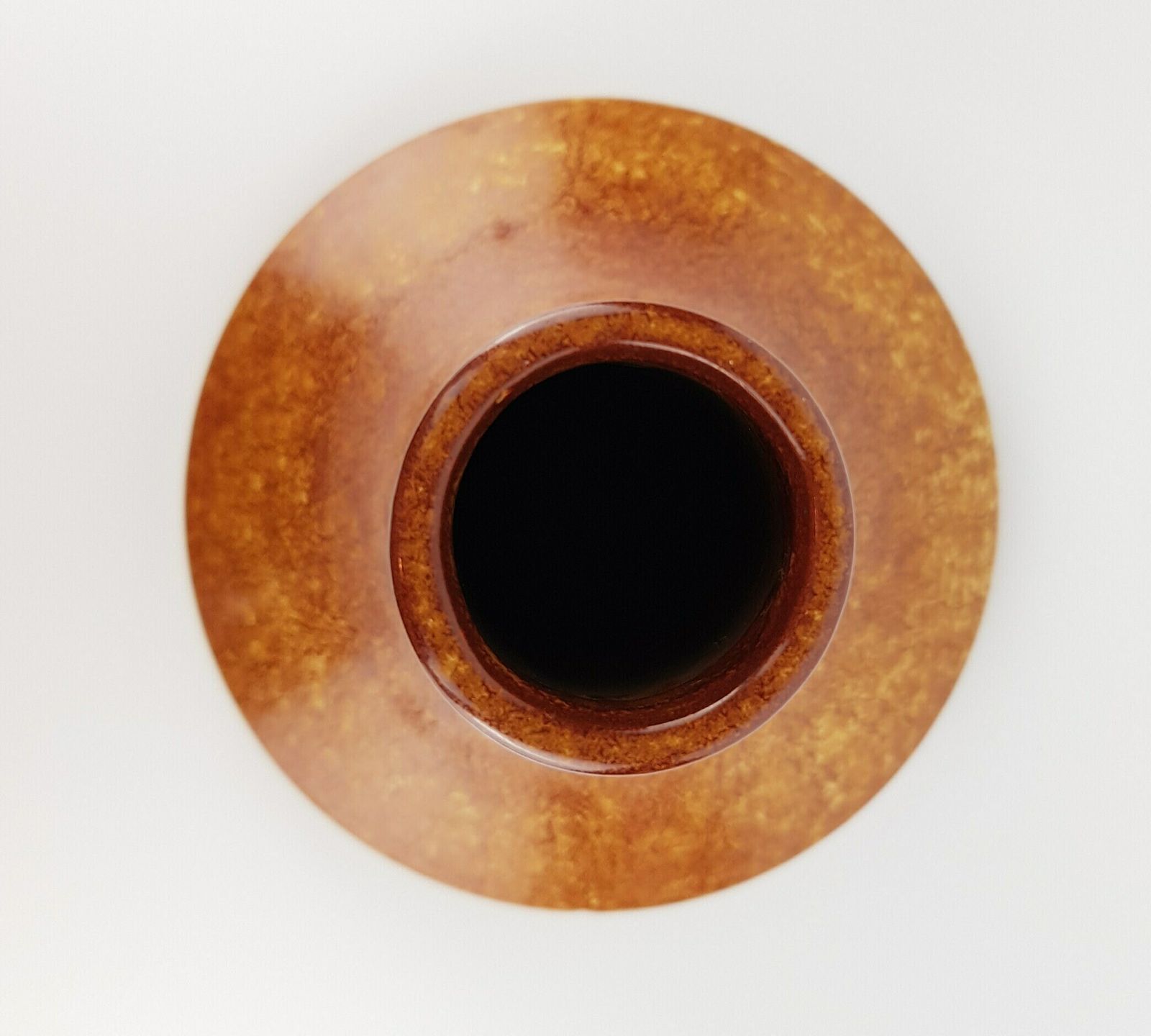 Vintage Bertoncello Brown Vase With Dark Screziato Glaze, Made In Italy 1970s photo 128.0