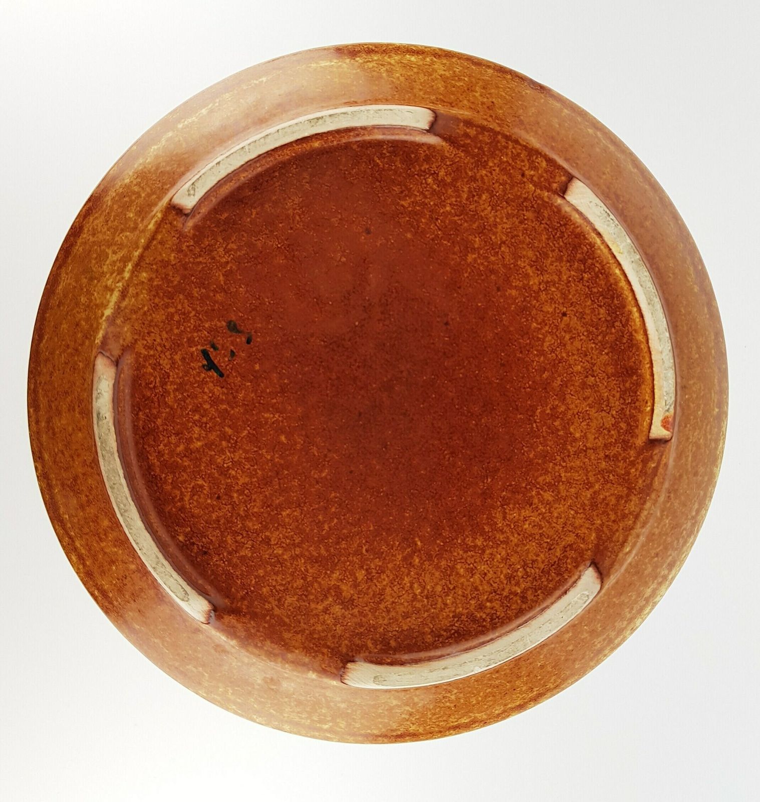 Vintage Bertoncello Brown Vase With Dark Screziato Glaze, Made In Italy 1970s photo vinterior