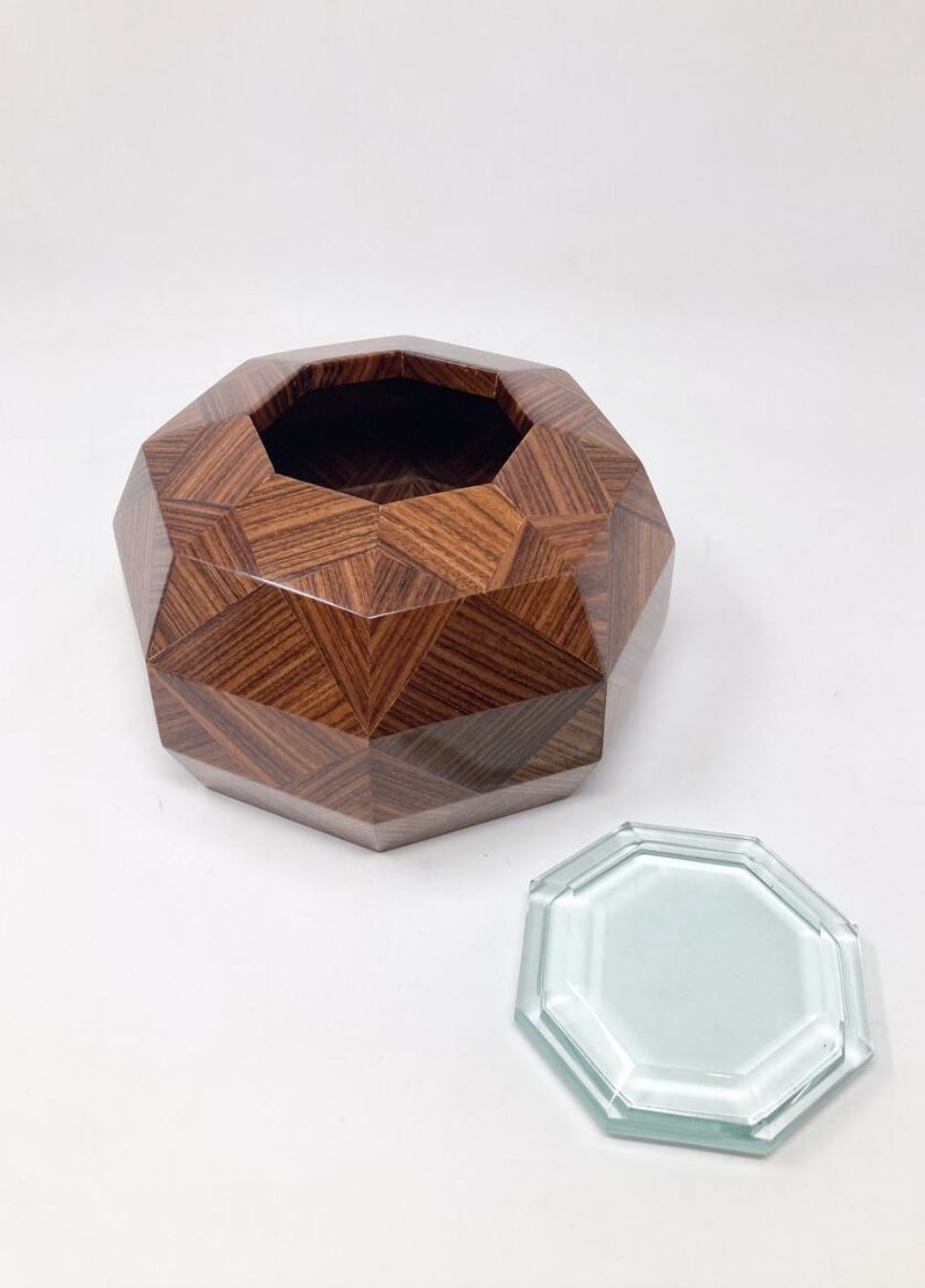 Box By Fontana Arte, Wood And Glass, 1940s photo vintage