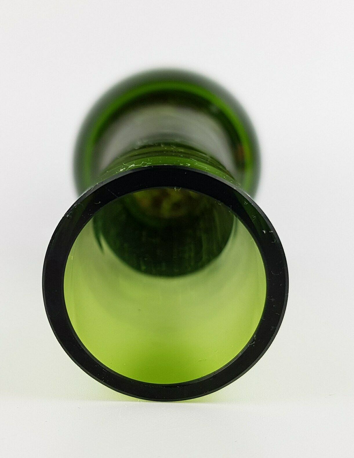 Vintage Leichlingen Glas Green Crystal Glass Vase With Silver Bubbles German Art Glass 1960 1970s photo 64.0