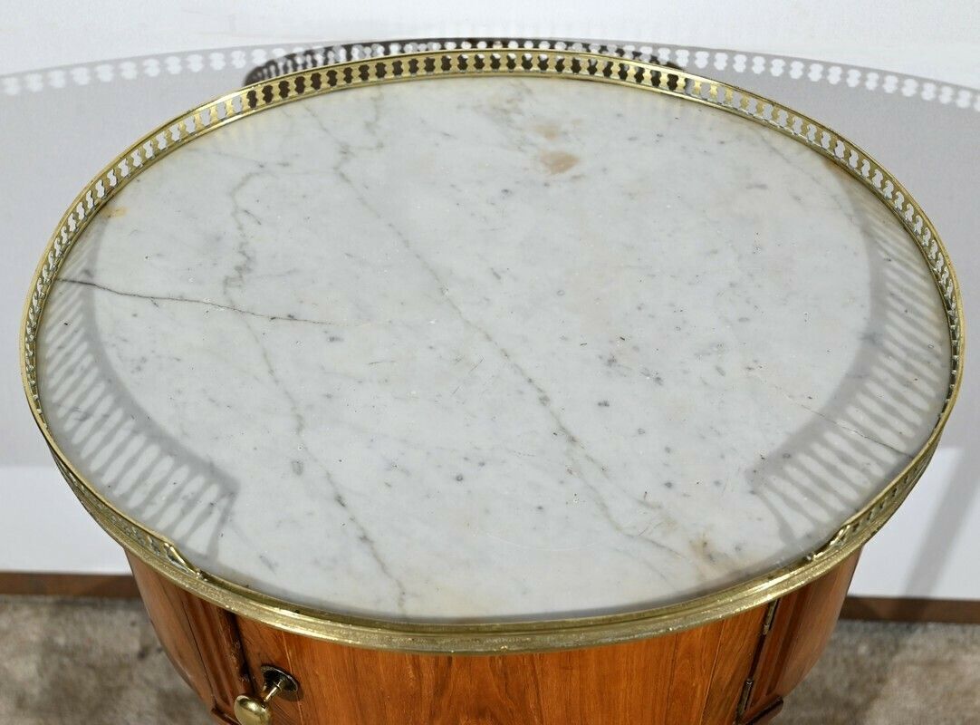 Small Tambour Table In Walnut And Mahogany, Louis XVI Style – 2nd Part 19th photo 2408.8709673099997