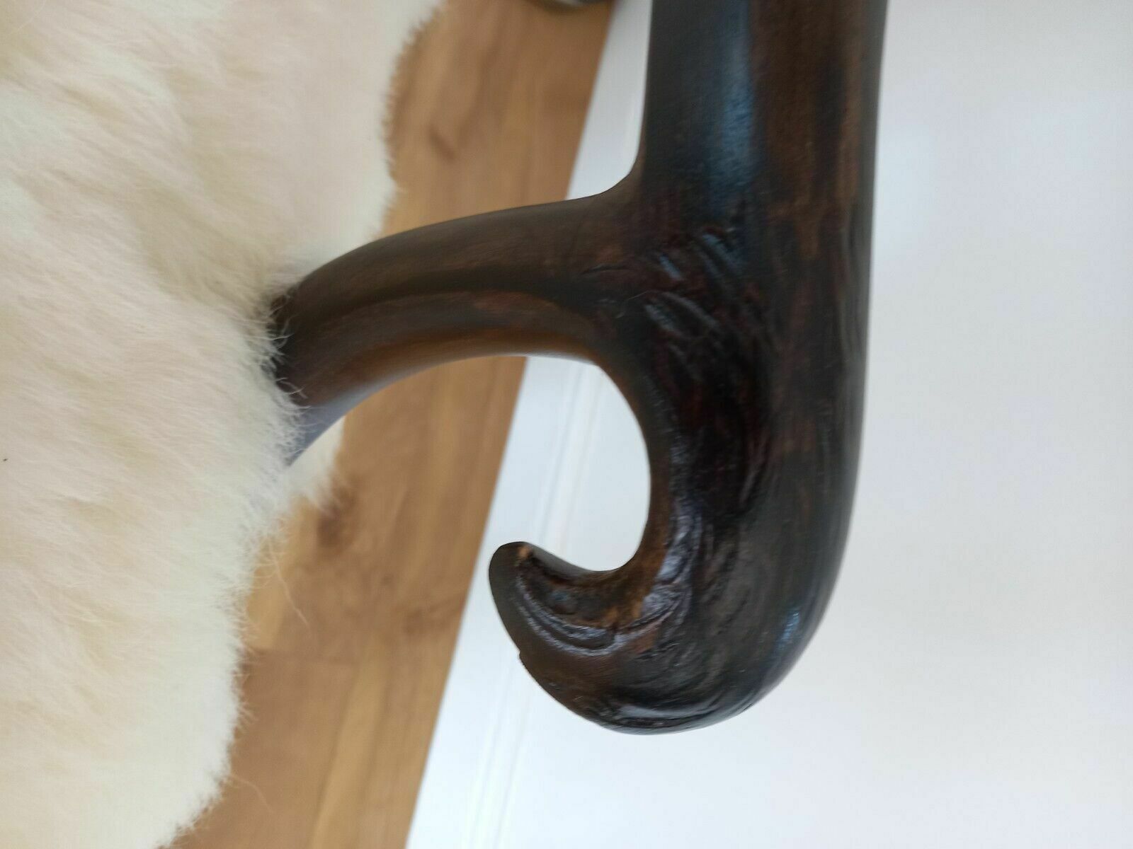 Newly Re Upholstered Sheepskin Chair photo for sale