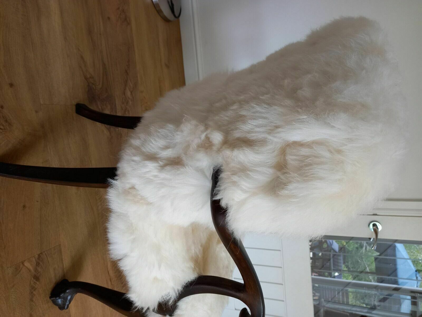 Newly Re Upholstered Sheepskin Chair photo vinterior