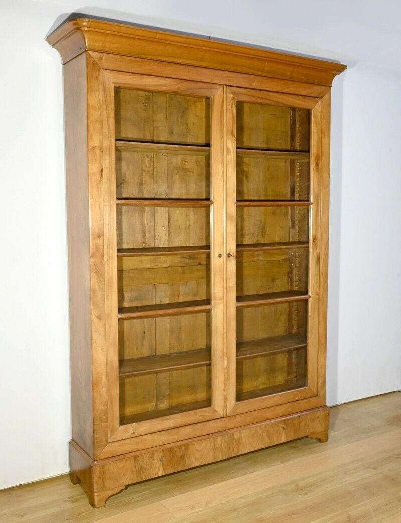 Important Property Library In Walnut, Restoration Period – Early 19th Century photo for sale