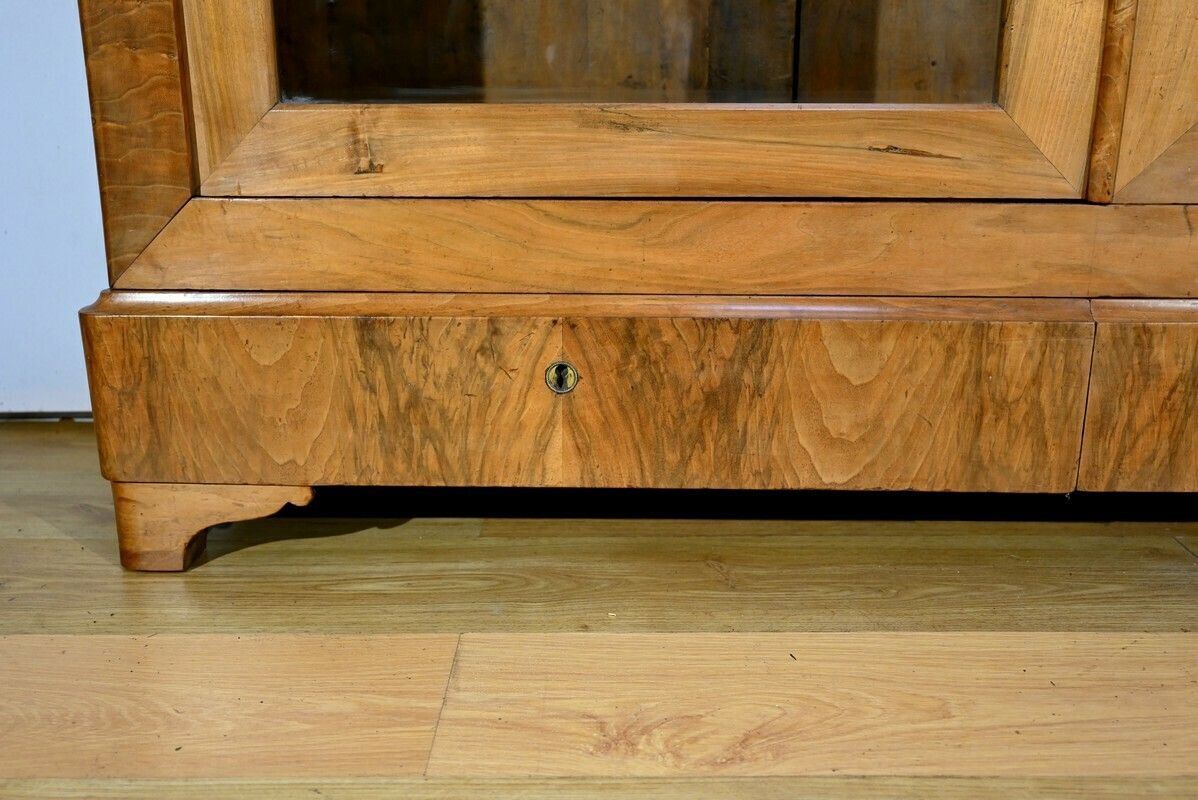Furniture Important Property Library In Walnut, Restoration Period – Early 19th Century photo