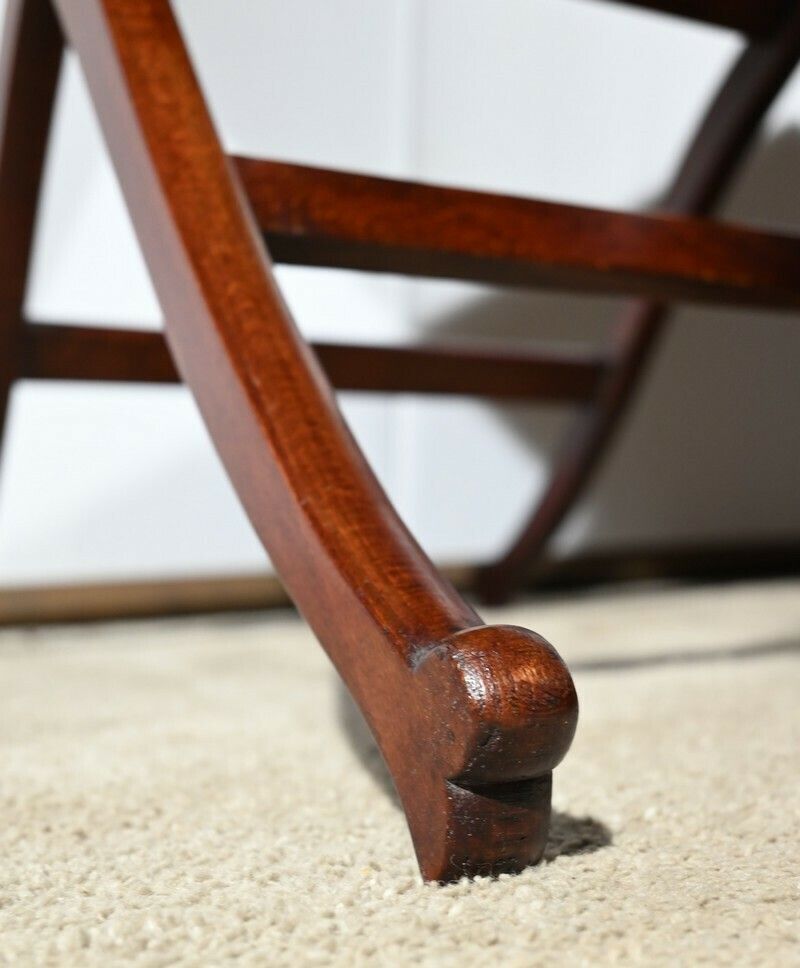 photo vintage Pair Of Mahogany Games Tables, Stamped Hj Linton – 1920