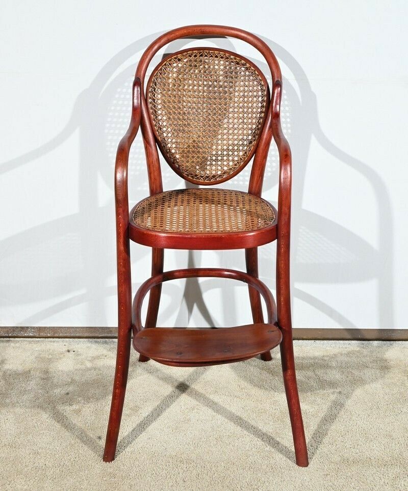 Children's High Chair N°12303 In Beech, Stamped Thonet   Early 20th Century photo furniture