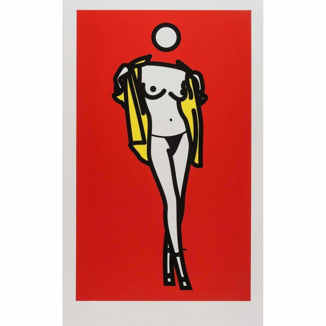 Julian Opie Woman Taking Off Man's Shirt By Julian Opie 2003