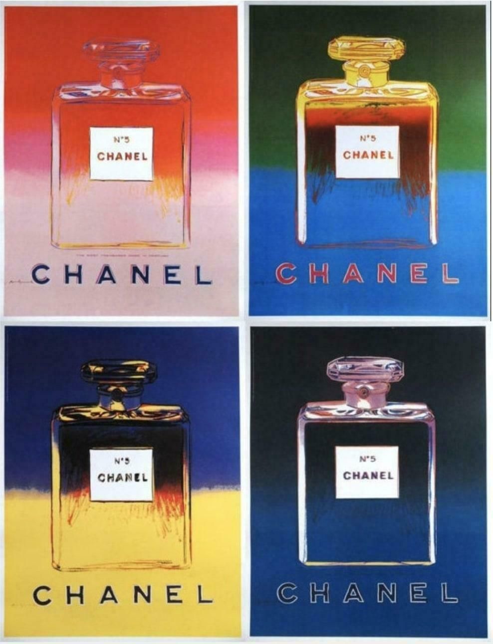Andy Warhol Andy Warhol Chanel N5 Original Posters Perfume Complete Set Of 4 Posters  1997
