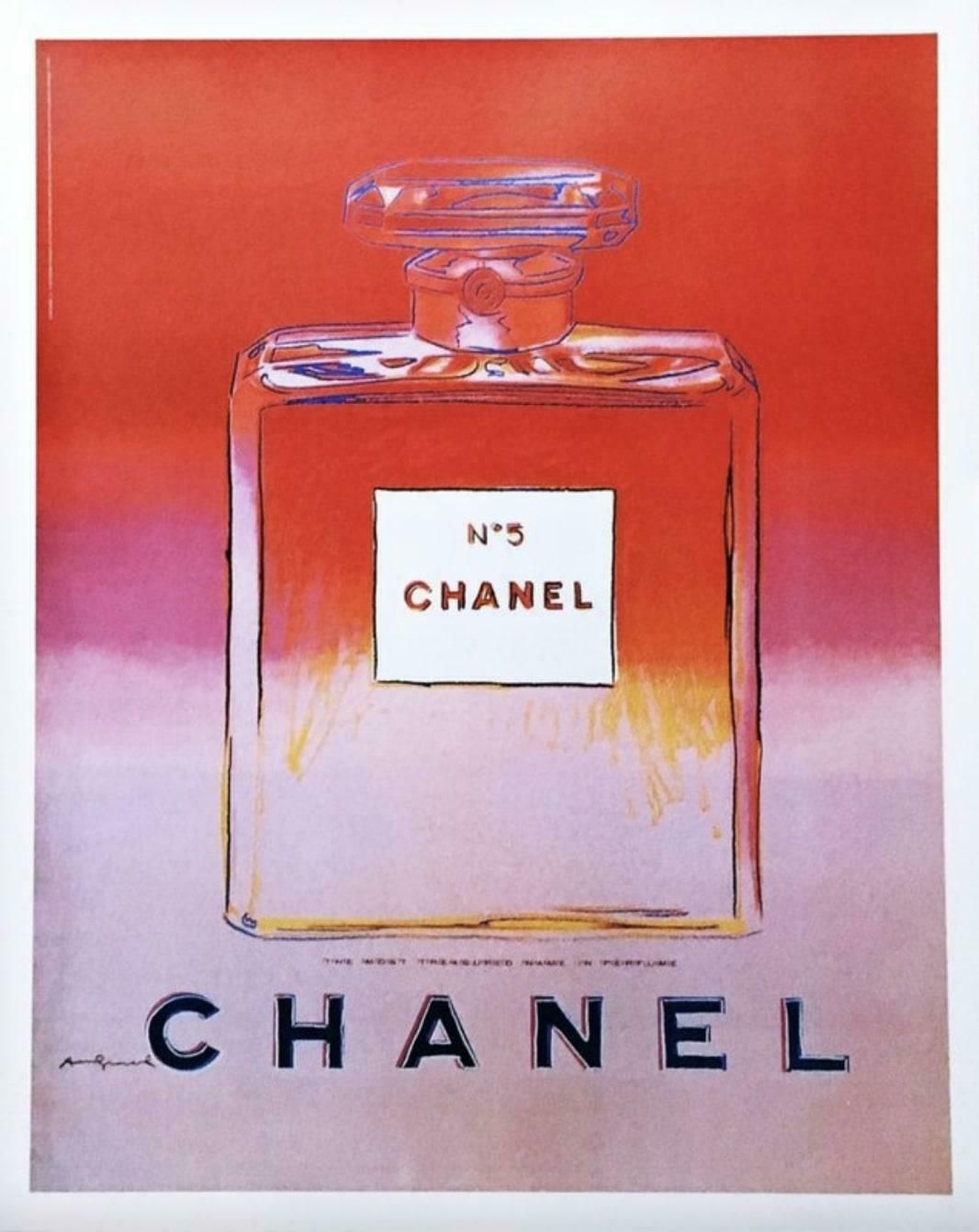 Andy Warhol Andy Warhol   Chanel N5 Original Vintage Poster   Red 1997