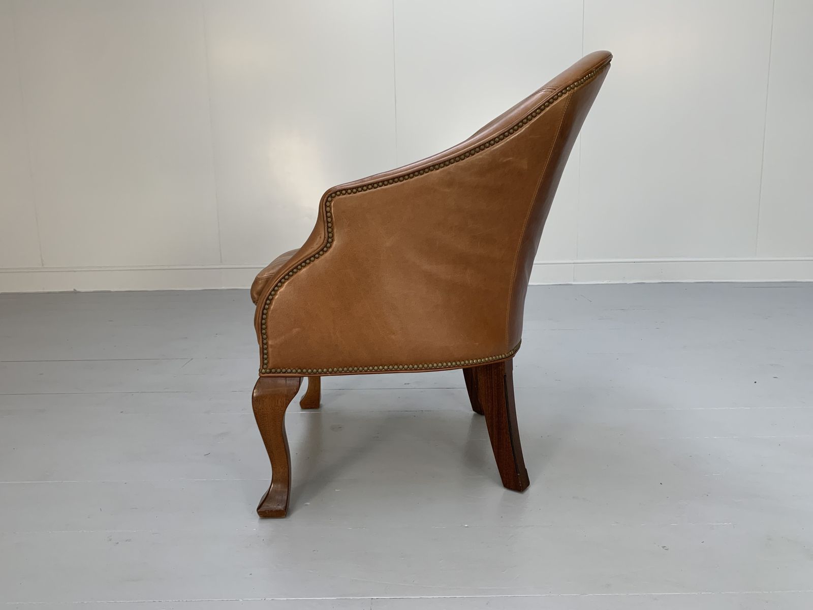 Ralph Lauren “Beldon” Armchair – In Tan Brown Saddle Leather photo Furniture