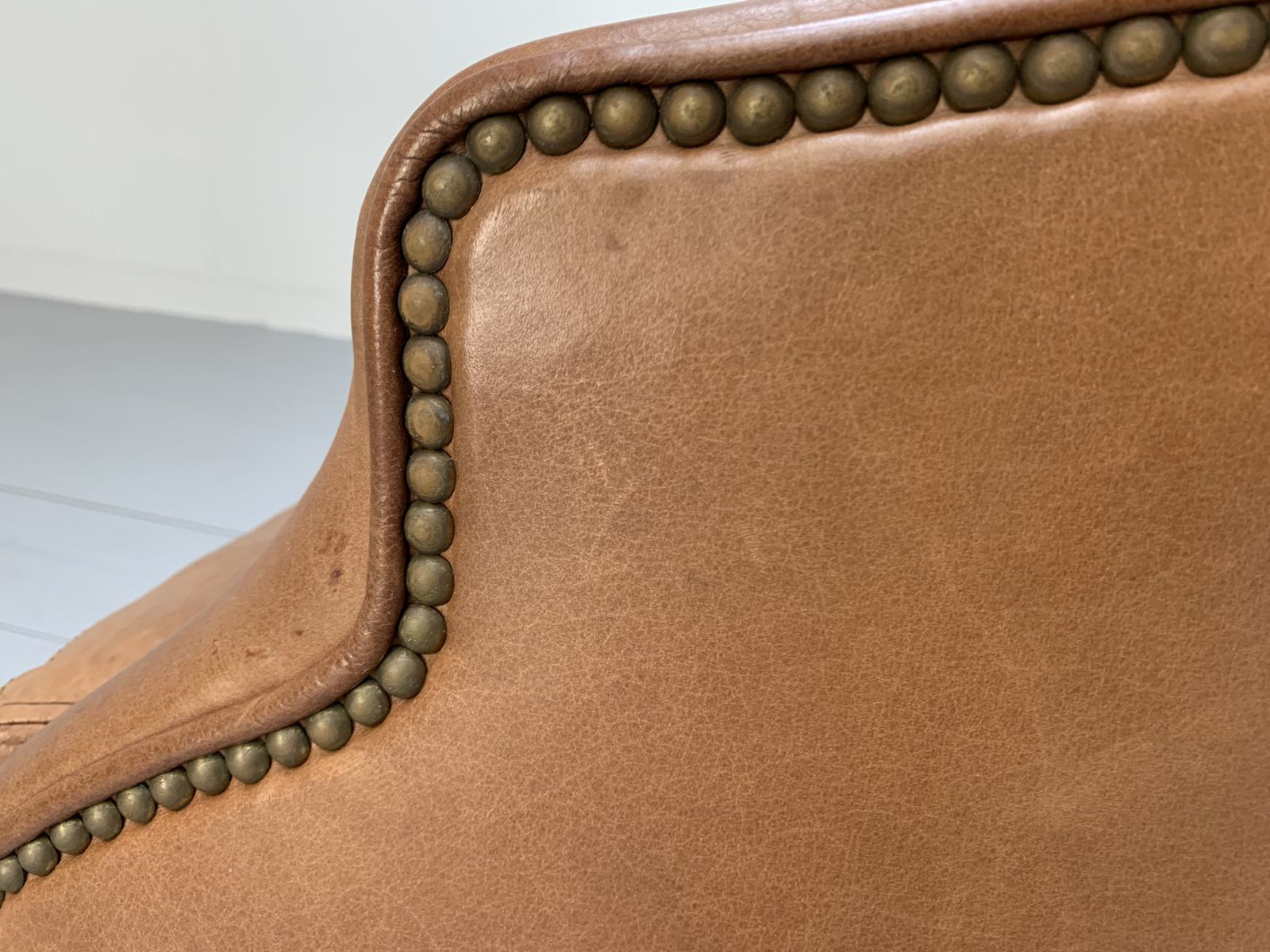 Furniture Ralph Lauren “Beldon” Armchair – In Tan Brown Saddle Leather photo