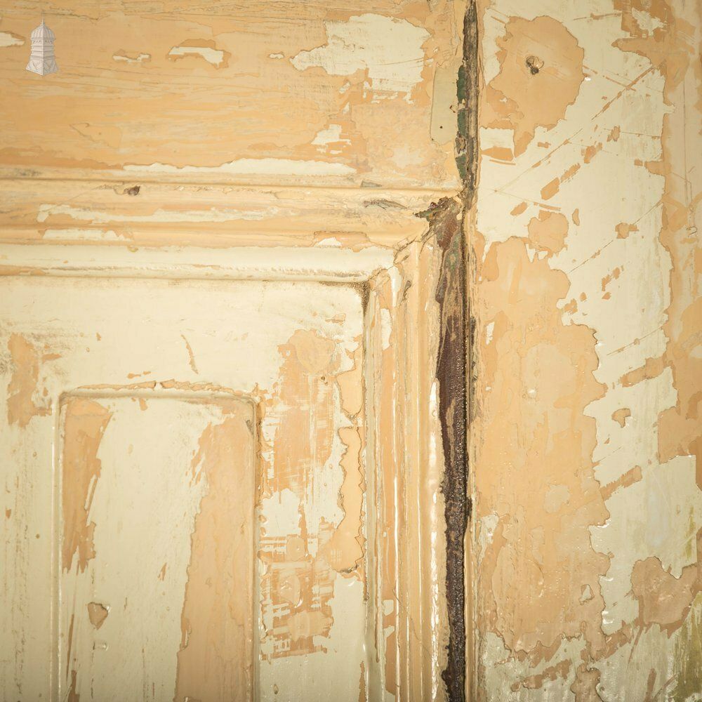 Pine Panelled Door, Raised Fielded Panels One Side, Stop Chamfer Detailing Other Side photo vinterior