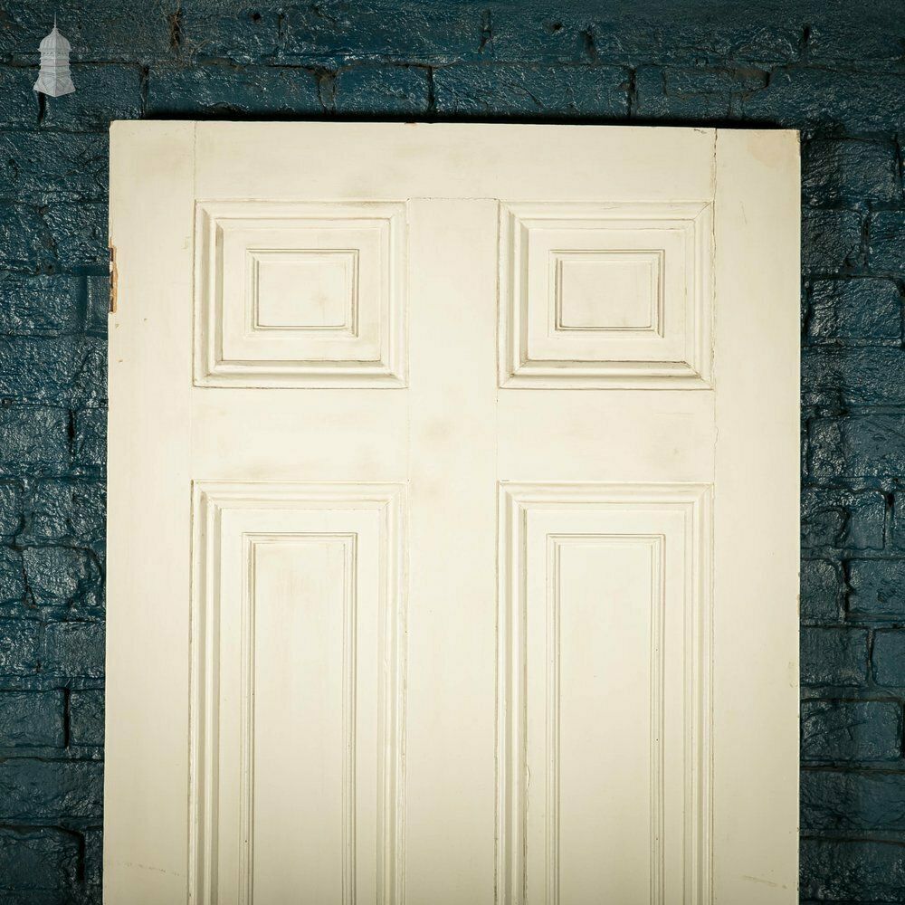 Moulded Panelled Door, White Painted Pine photo Home Fixtures