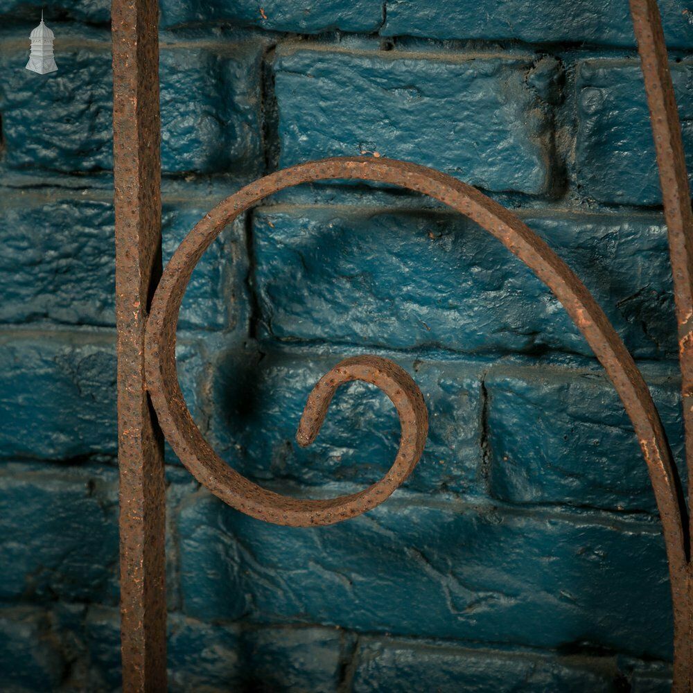 photo buy Railing Panels Pair Of Wrought Iron Scroll Design Gate Panels