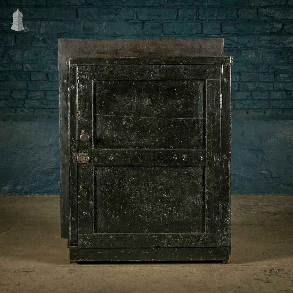 Industrial Wooden Cupboard, Reclaimed From Factory photo vintage