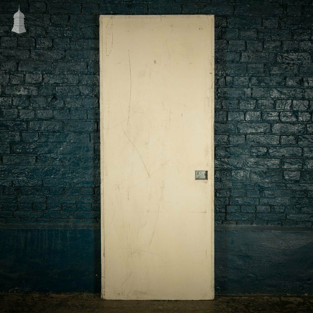 photo furniture Heavy Fire Door With Mouldings On One Side To Create Panelled Appearance.