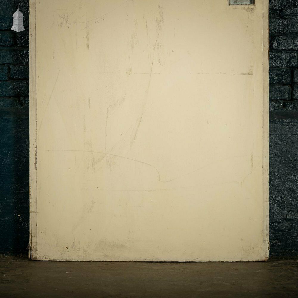 300.0 Heavy Fire Door With Mouldings On One Side To Create Panelled Appearance. photo