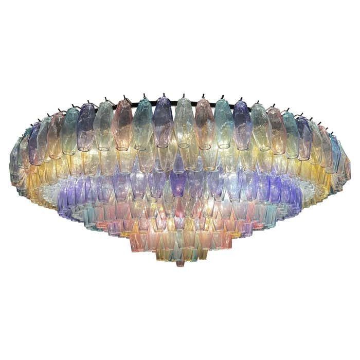 Spectacular Murano Glass Chandelier "Arlecchino" By Valentina Planta