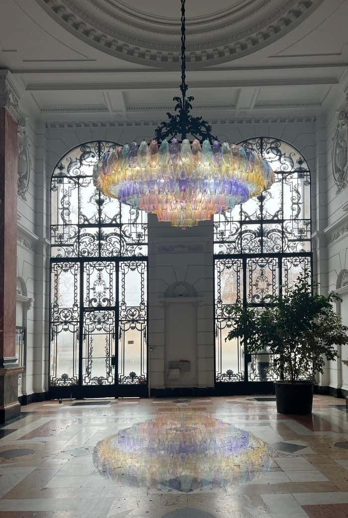Spectacular Murano Glass Chandelier "Arlecchino" By Valentina Planta photo furniture